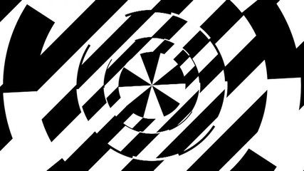Aufkleber - Black and white stripes. Computer generated abstract background, 3D rendering backdrop