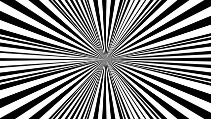 Aufkleber - Black and white stripes. Computer generated abstract background, 3D rendering backdrop