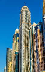 Canvas Print - Skyscrapers in World's Tallest Tower Block - Jumeirah, Dubai