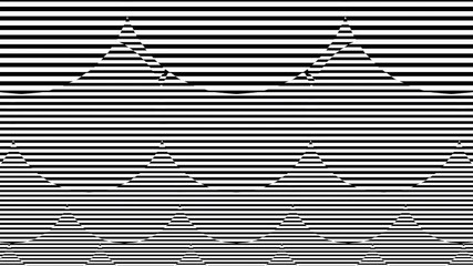Aufkleber - Black and white stripes. Computer generated abstract background, 3D rendering backdrop