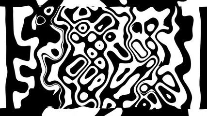 Aufkleber - Black and white stripes. Computer generated abstract background, 3D rendering backdrop