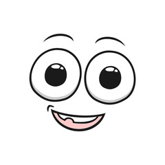 Poster - Design of cartoon eyes looking