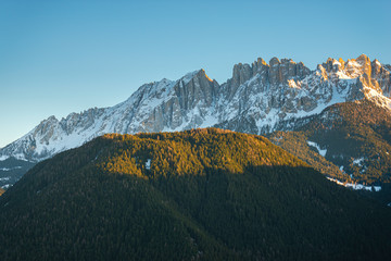 Wall Mural - Landscape in the Mountains at the sunset