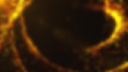 Poster - Blurred glittering particles floating through space, computer generated. 3d rendering of gaseous mystical background