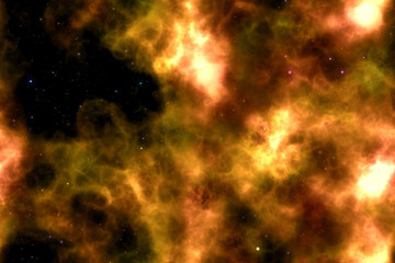 Wall Mural - space with nebula and stars