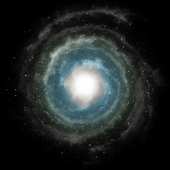 Wall Mural - spiral galaxy in space