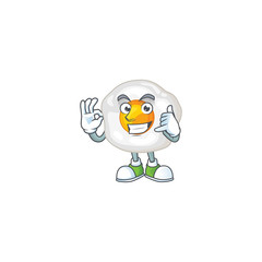 Sticker - Call me funny gesture fried egg mascot cartoon design