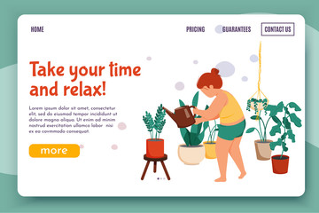 Canvas Print - Relax Time Landing Page