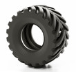Tractor tyre isolated on white background. 3D illustration