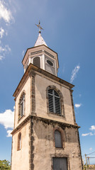 Wall Mural - Tower of church in town of Basse-Terre, Guadeloupe.