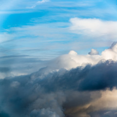 Wall Mural - fantastic clouds at sunrise