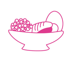 Sticker - dish with sweet food icon