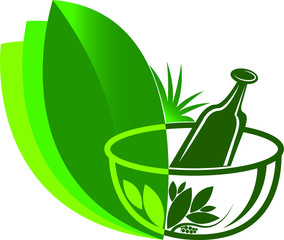 Sticker - Ayurveda medicine logo