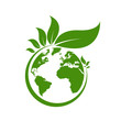 © 3rus - Ecology world symbol, icon. Eco friendly concept for company