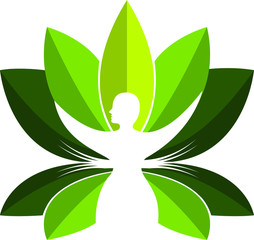 Wall Mural - yoga master logo