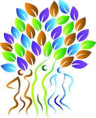 Wall Mural - family tree logo