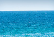 Blue Sea Horizon Panorama Clear Sky