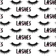 © yana2607 - Vector seamless pattern with lashes. Closed eyes background. Repeat design for girls, woman, social media