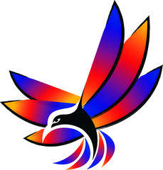 Sticker - fly bird logo