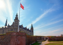 Danish Castle In Helsingor Town