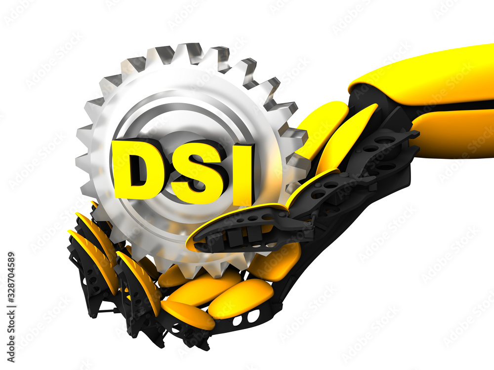 Dsi Serial Code DSI acronym (Digital Serial Interface) Stock Photo | Adobe Stock