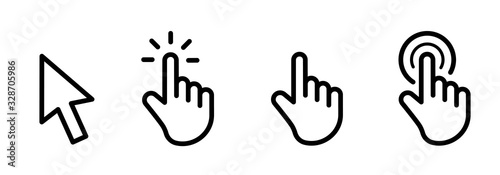 Fotomural Pointer cursor сomputer mouse icon