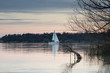 Sailboats in the Early Morning Light