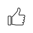 © Oliviart - like icon isolated on white background. Thumbs up icon. social media icon