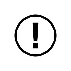 Exclamation danger sign illustration. attention sign icon. Hazard warning attention sign. icon alert. Risk