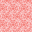 Vector red shibori monochrome compact octagon wheels seamless pattern. Suitable for textile, gift wrap and wallpaper.