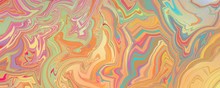 Colorful Abstract Background With Swirled Marbled Pattern And Texture, Fancy Decorative Wallpaper In Yellow Green Blue Red Purple And Orange Colors