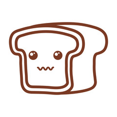 Wall Mural - bakery bread , line style icon