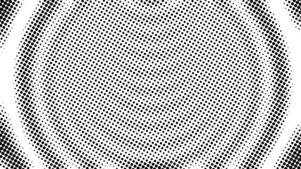 Poster - Half tone of many dots, computer generated abstract background, 3D rendering simple backdrop with optical illusion effect