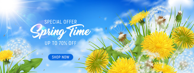 Wall Mural - spring time horizontal poster