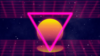 Wall Mural - abstract disco 80s background. beautiful colorful retro background