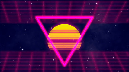 Wall Mural - abstract disco background. beautiful retro 80s style background