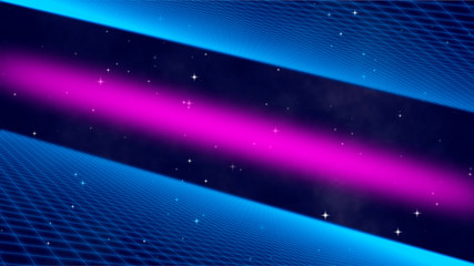 Wall Mural - abstract background with stars and rays. abstract grid on retro style