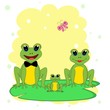 © lillyrosy - cute frog illustration nursery decor
