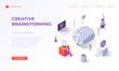 Landing page for creative brainstorming