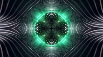 Wall Mural - abstract kaleidoscope style 3d render animation