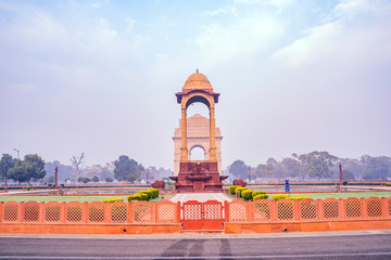 Wall Mural - A war memorial on Rajpath road New Delhi