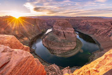 Sunset at Horseshoe Bend, Arizona, USA