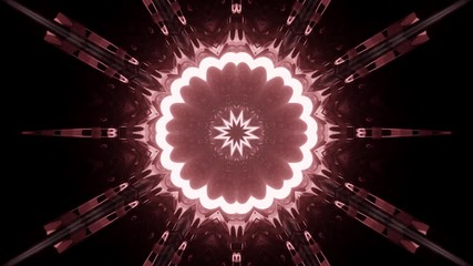 Wall Mural - abstract kaleidoscope style 3d render animation