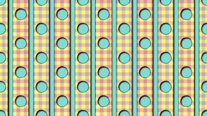 Wall Mural - retro animated pattern 3d render animation