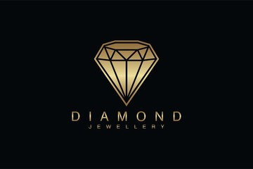 Wall Mural - Diamond and jewellery logo design template, vector Illustration