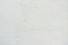 Abstract Grunge White Painted Stucco Wall Texture Background With Copy Space