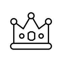 Poster - Crown icon. Simple line, outline vector elements of success for ui and ux, website or mobile application