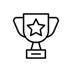 Poster - Cup, award icon. Simple line, outline vector elements of success for ui and ux, website or mobile application