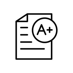 Poster - Quality, high ball, test icon. Simple line, outline vector elements of success for ui and ux, website or mobile application