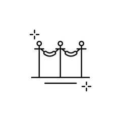 Poster - Ribbon icon. Simple line, outline vector elements of theatre for ui and ux, website or mobile application